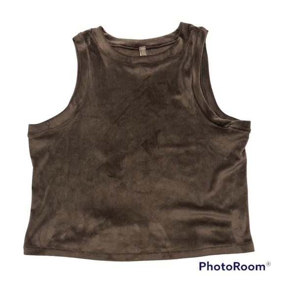 SKIMS Velour Brown Tank Top - Picture 5 of 5